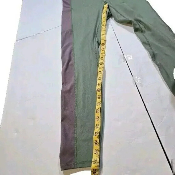 Motion365+ Contour High-Waisted Legging Size XXL Green & Purple Lace Back - Picture 15 of 16